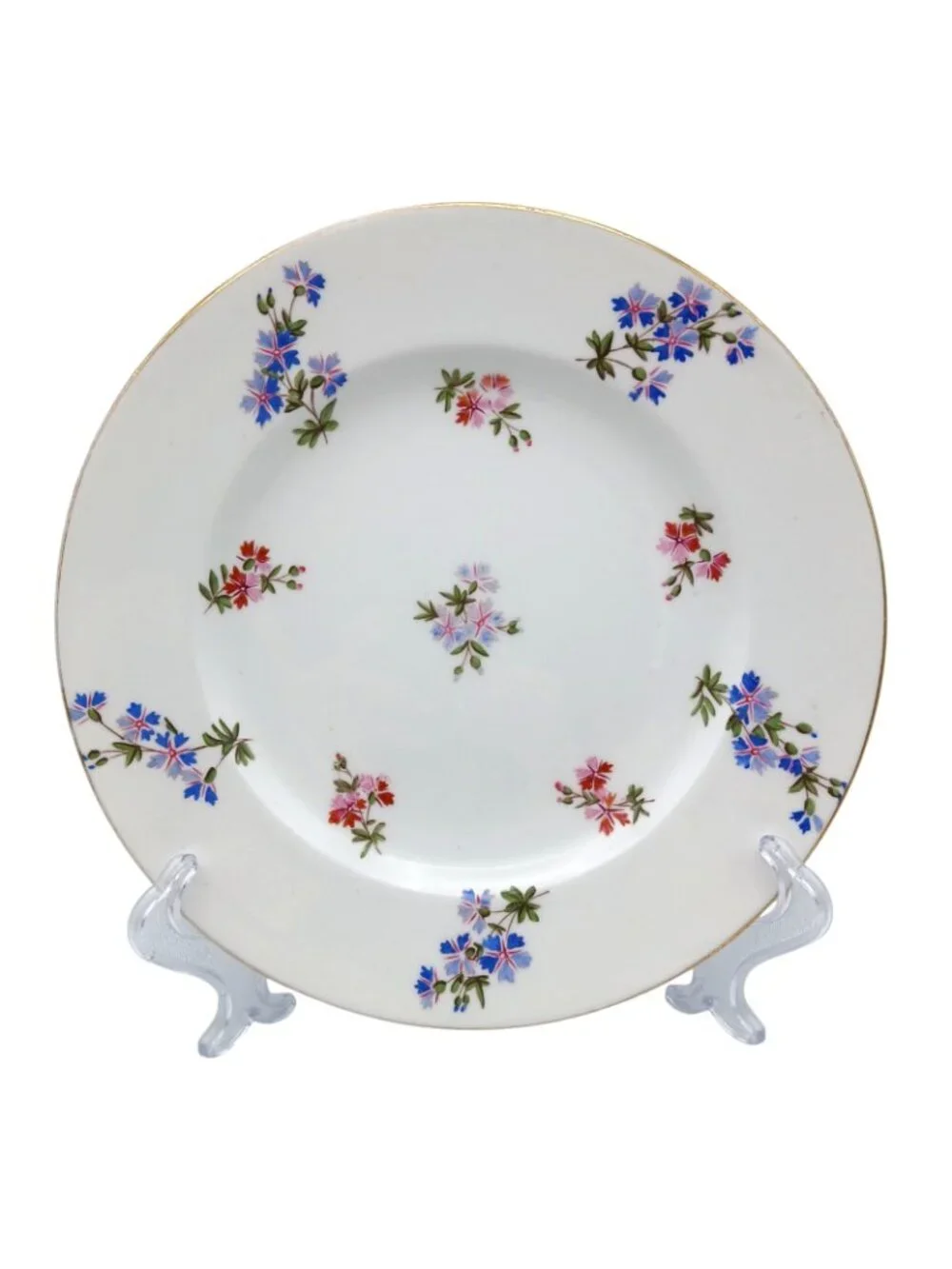 Spode Copeland 4687 Blue Pink Floral  9